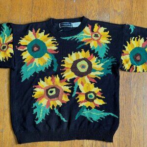 Christine Foley Vintage sweater Sunflower